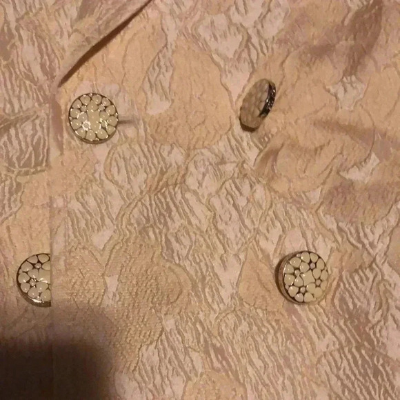 Vintage St John cream and gold double breasted long sleeve blazer 42 - Picture 6 of 6